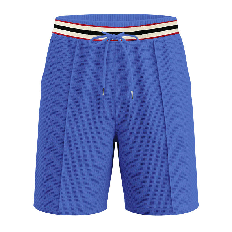 S-3XL Color-Bright Stripe Casual Hawaiian Shorts