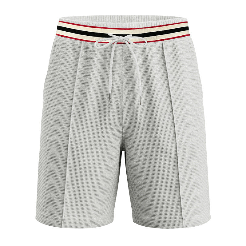 S-3XL Color-Bright Stripe Casual Hawaiian Shorts