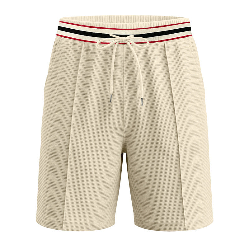 S-3XL Color-Bright Stripe Casual Hawaiian Shorts