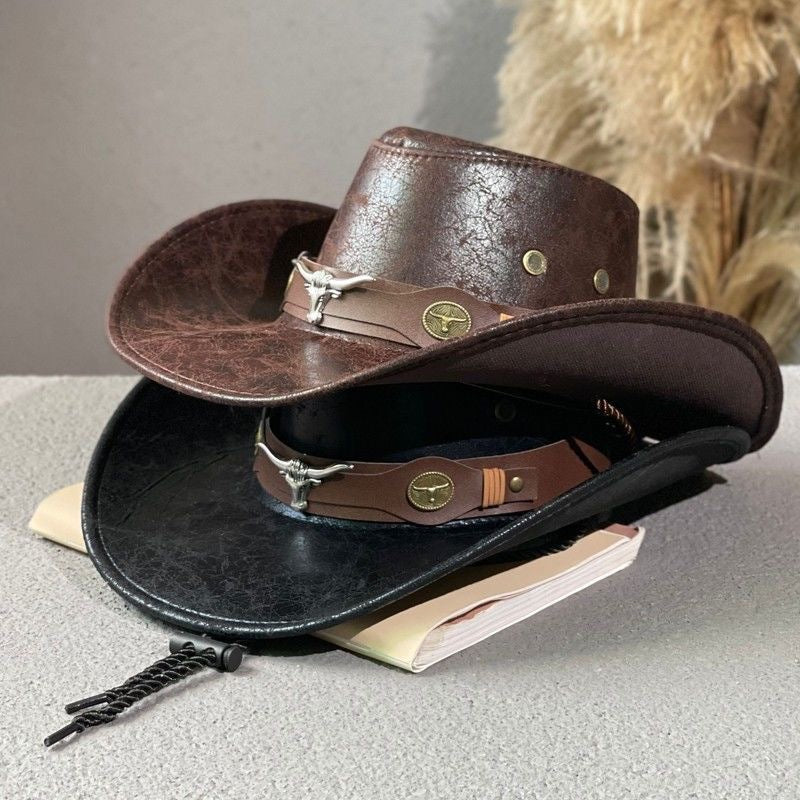 Western Denim Cracked Tau Retro Knights Hat