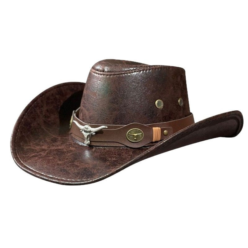 Western Denim Cracked Tau Retro Knights Hat