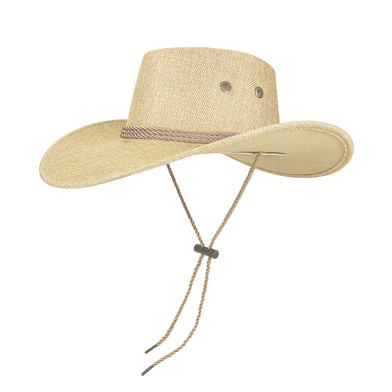 Western Cowboy Rope Rider Hat Hemp Hat