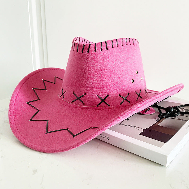 Western Denim American Retro Beaded Beach Sunhat