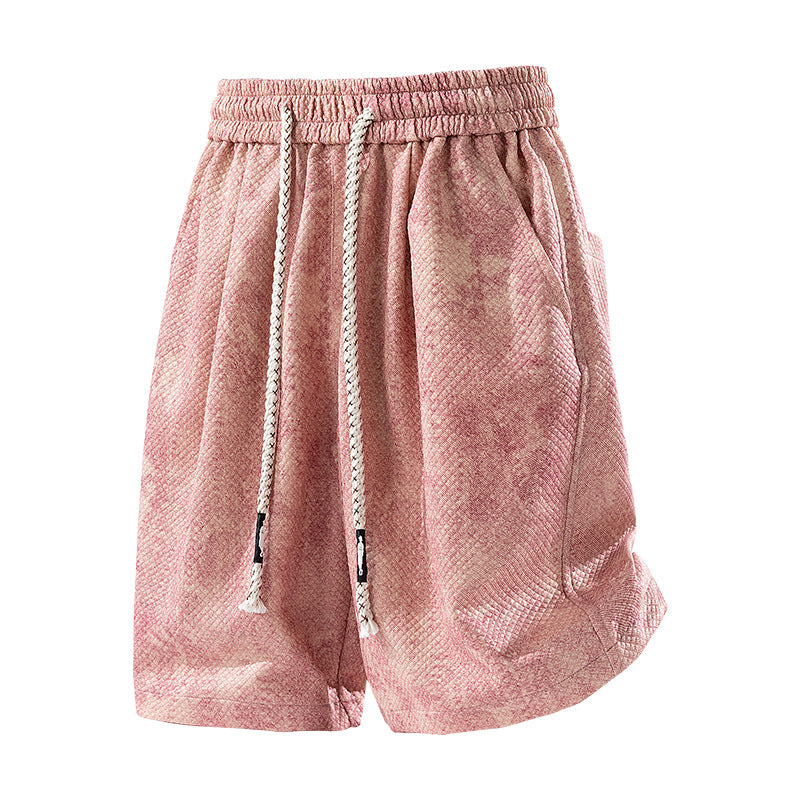 M-8XL Washed Tie-Dye Texture Vintage Loose Pants