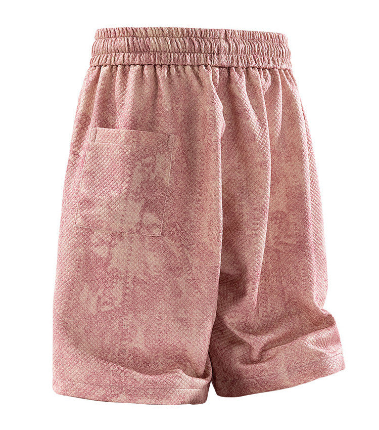 M-8XL Washed Tie-Dye Texture Vintage Loose Pants