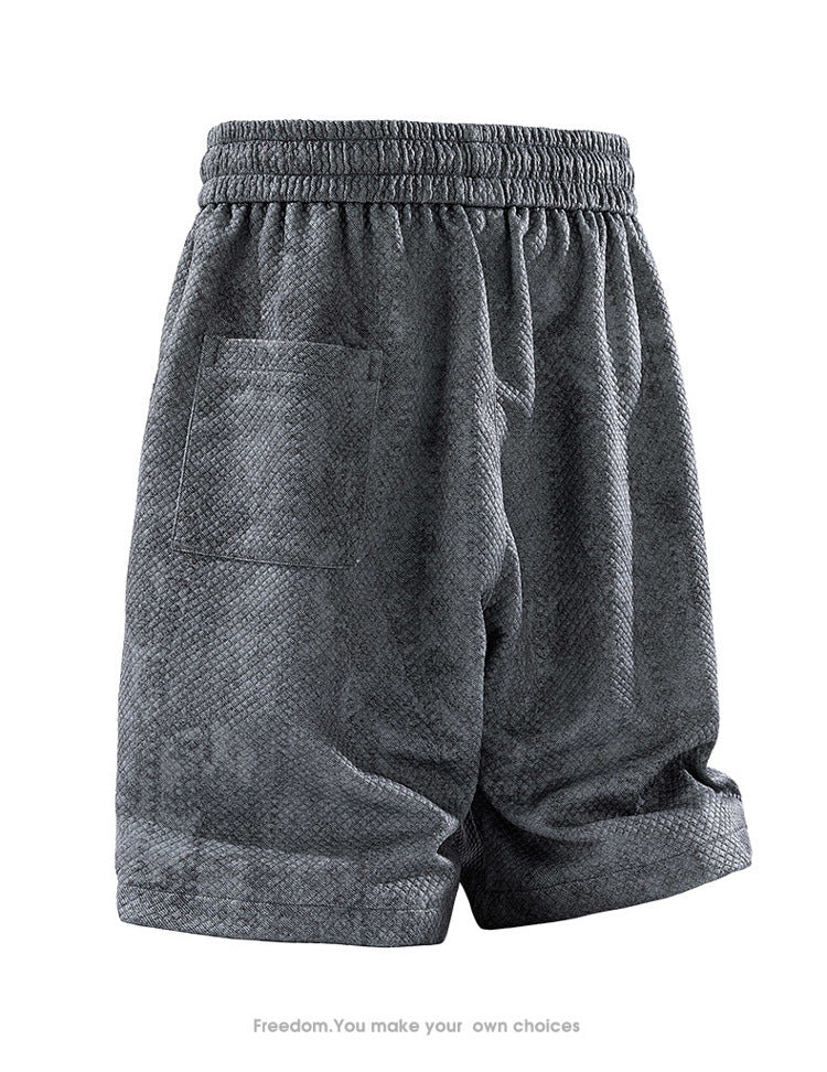 M-8XL Washed Tie-Dye Texture Vintage Loose Pants
