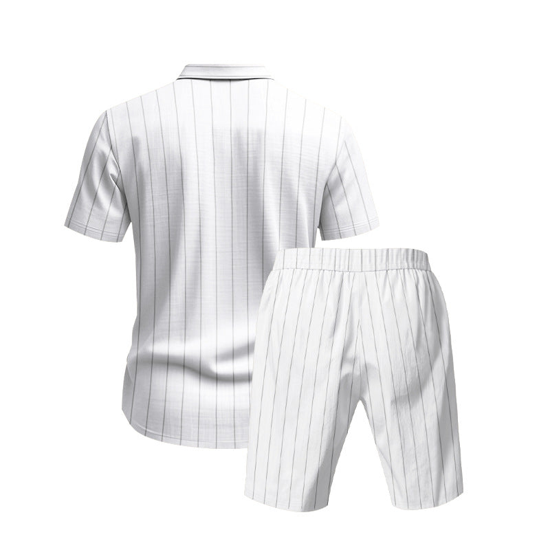 S-3XL Striped Jacquard Suit