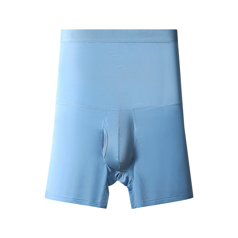 L-5XL,[High-Waist Sports Boxer Briefs] Waist Support,Tummy Control, Extended Length,Boxer Trunks for Plus-Size Men