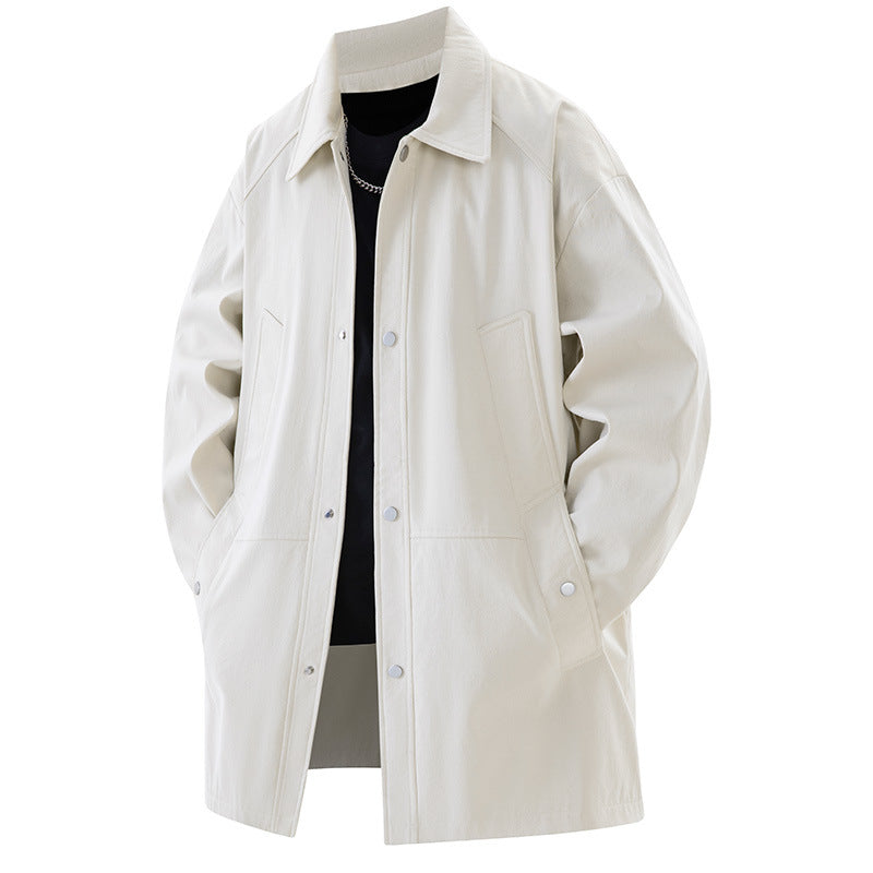L-9XL Plus Size American Casual Coat Mid-length Coat