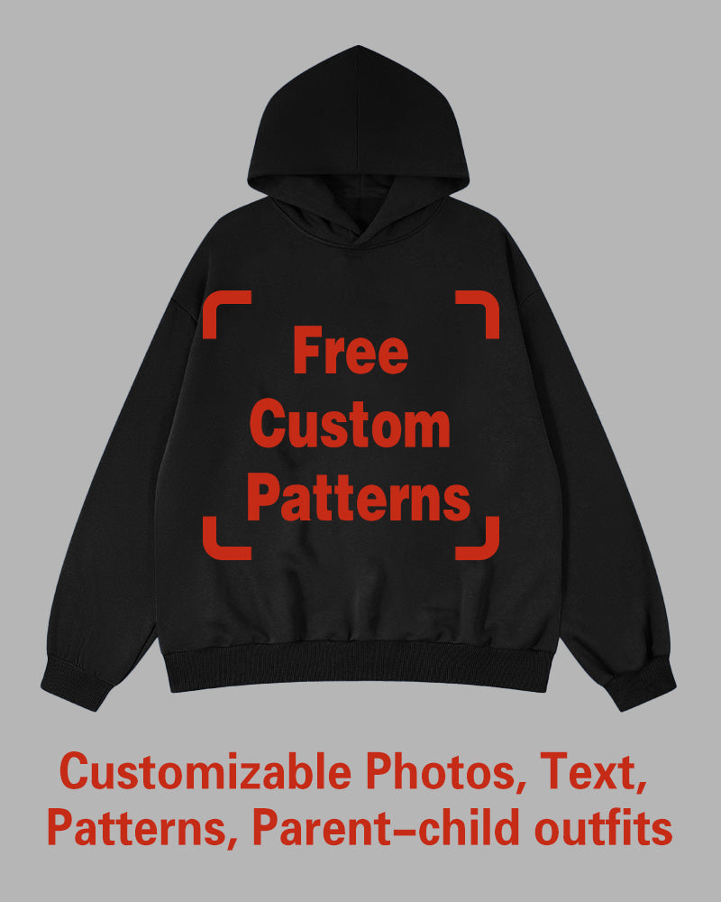 Custom Plus Size Hoodie (You Can Upload Pictures, Text, Logo, Etc. To Customize Your Interesting Hoodie)