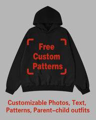 Custom Plus Size Hoodie (You Can Upload Pictures, Text, Logo, Etc. To Customize Your Interesting Hoodie)
