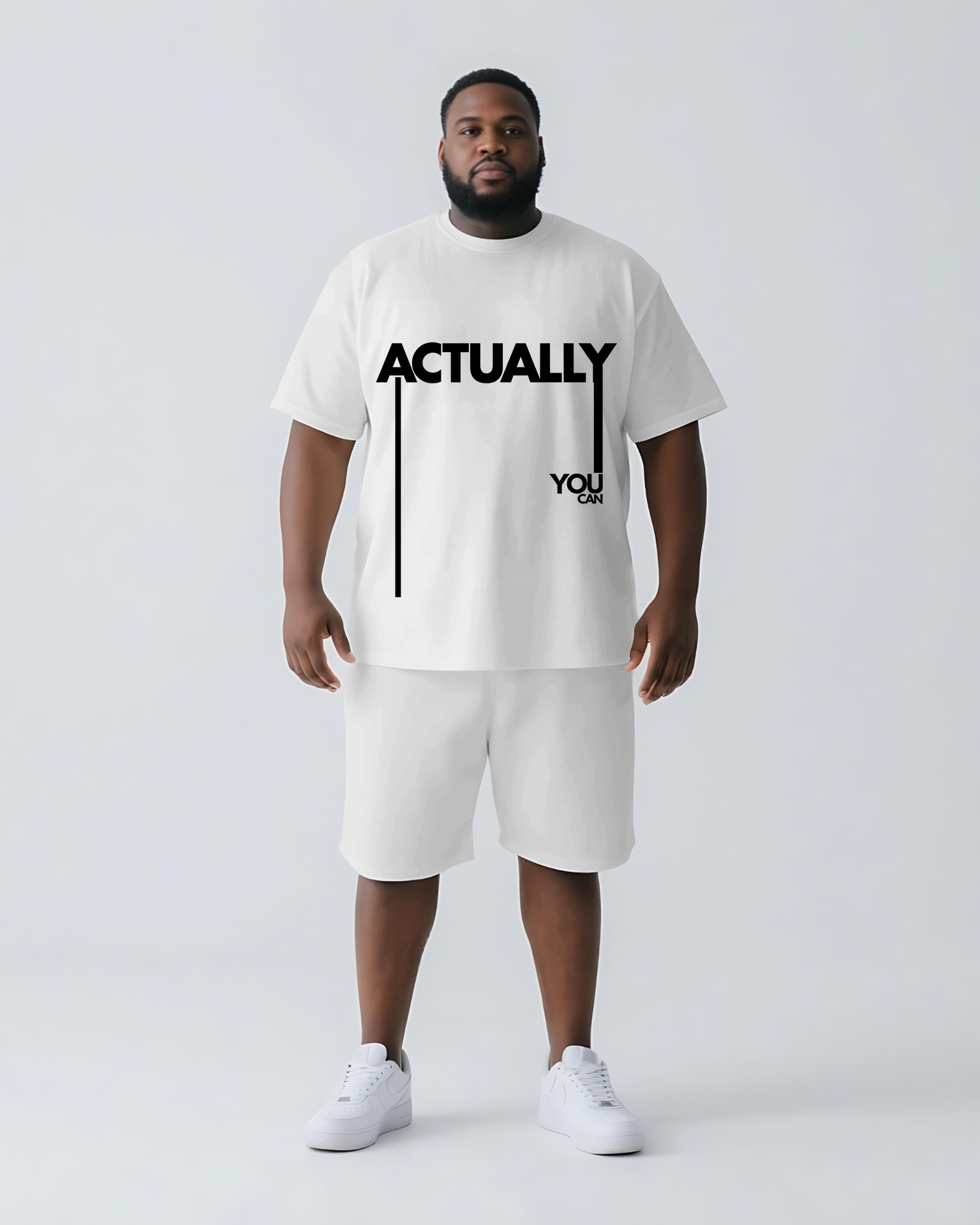 Your Limits Are 90% Mental Actually You Can Striped 2-Piece T-shirt Set