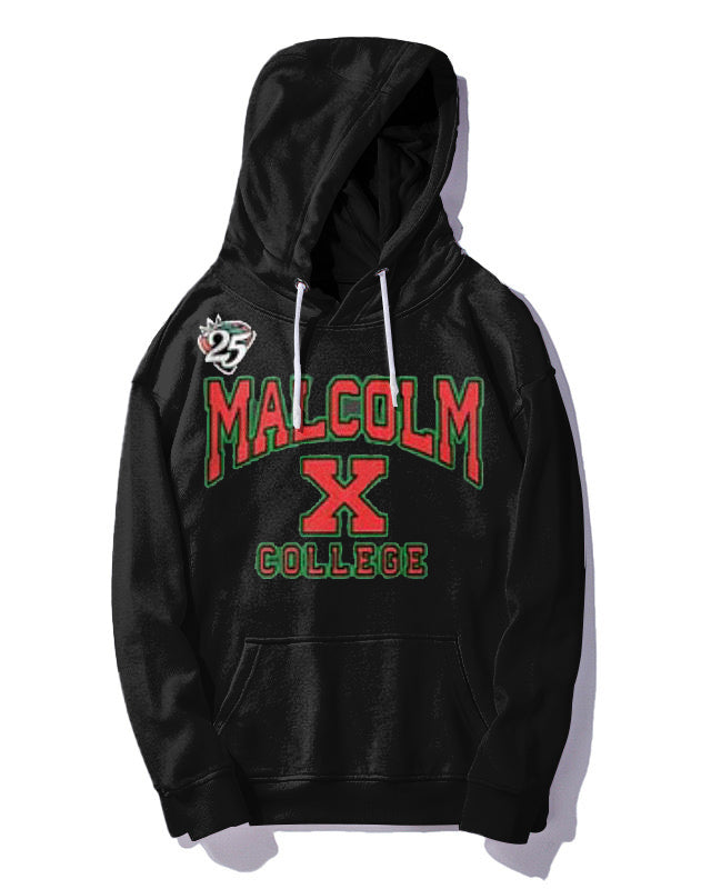 Men's Plus Size Malcolm X College Hoodie and Sweatpants Two Piece Set