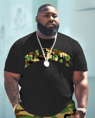 Men's Plus Size Camouflage Print Large Men's Set