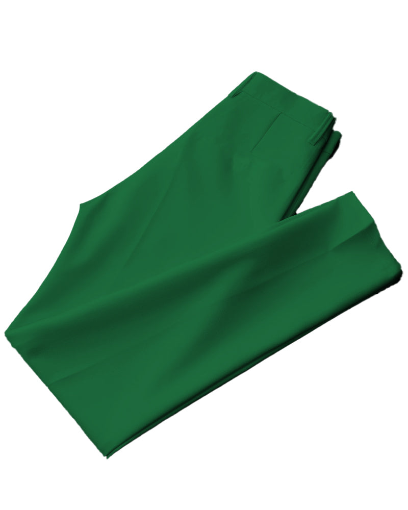 Solid Color Big Guys Long Sleeve Lapel Shirt and Pants Set