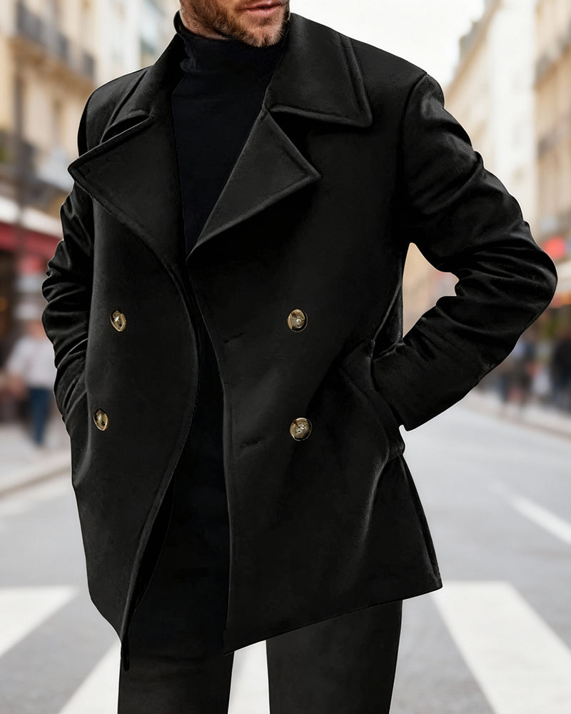 Big & Tall Men's Business Medium And Long Casual Coat  S-3XL