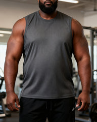 M-5XL Summer Ice Silk Mesh Sports Sleeveless T-shirt Quick-drying Vest