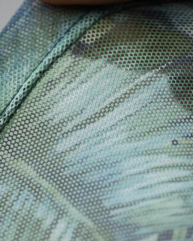 Camouflage Beach Blouse Hooded Long Sleeve T-shirt M-3XL