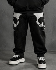 Big & Tall Men's Skull Print Hoodie Set