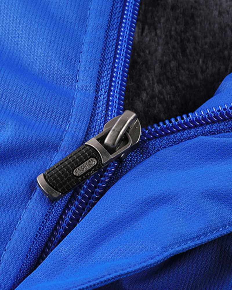 M-6XL Velvet Warm Outdoor Windproof Mountaineering Suit
