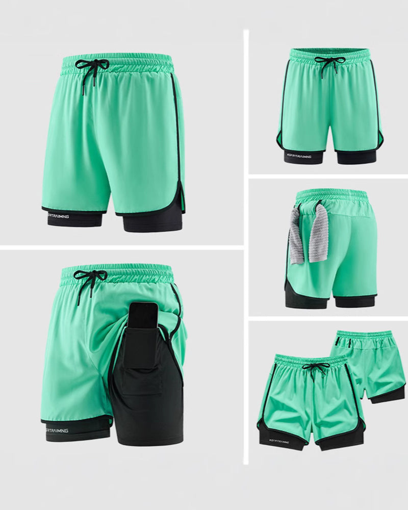 Couple's Casual Three-point Pants Sports Fitness Quick-drying Thin M-6XL