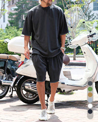 M-8XL Casual Loose Fit Solid Sports Sets