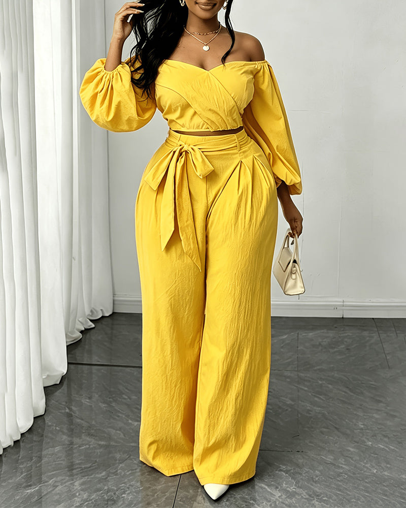 L-4XL Straight Straight-Leg Trousers Two-Piece Set Large Size Women