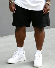 Big & Tall Men's OG Drop Letter Print Round Neck Short Sleeve T-Shirt Shorts Set