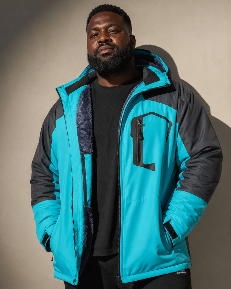 M-6XL Velvet Warm Outdoor Windproof Mountaineering Suit