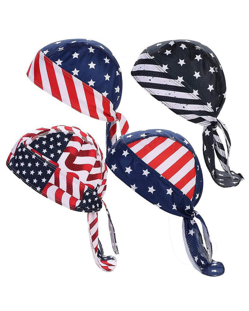 American Flag Independence Day Printed Baotou Hat Sports Breathable