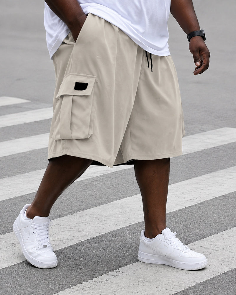 XL-9XL Plus Size Men's Casual Tooling Shorts