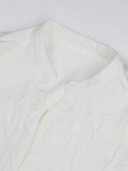 S-3XL Sports Leisure Solid Color V-neck Loose Short-sleeved 2-piece Set