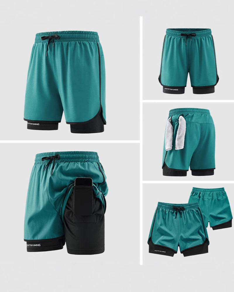 Couple's Casual Three-point Pants Sports Fitness Quick-drying Thin M-6XL