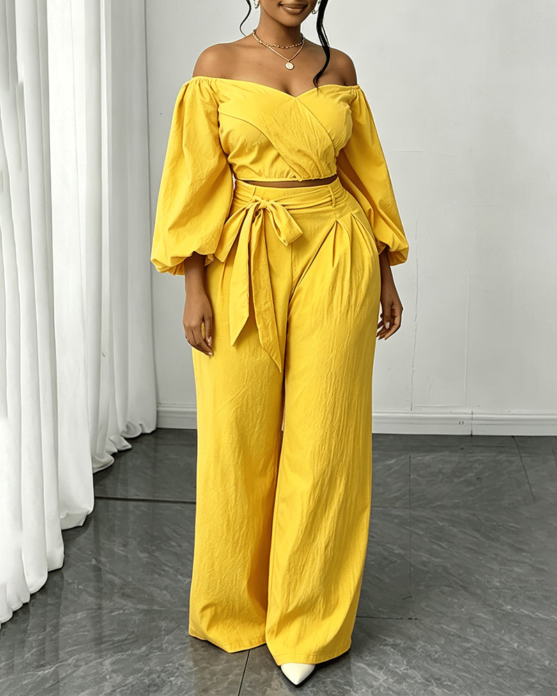 L-4XL Straight Straight-Leg Trousers Two-Piece Set Large Size Women