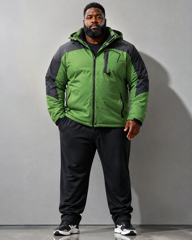 M-6XL Velvet Warm Outdoor Windproof Mountaineering Suit