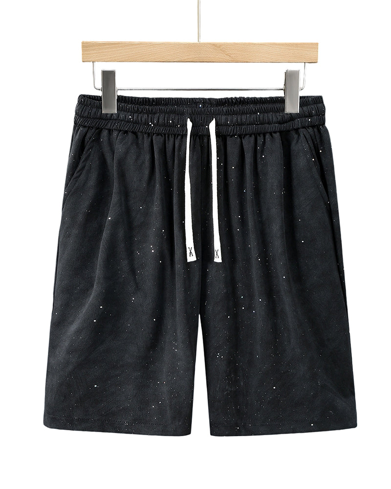 4XL-11XL Plus Size Men's Two-Piece Short-Sleeved Shorts