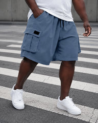 XL-9XL Plus Size Men's Casual Tooling Shorts