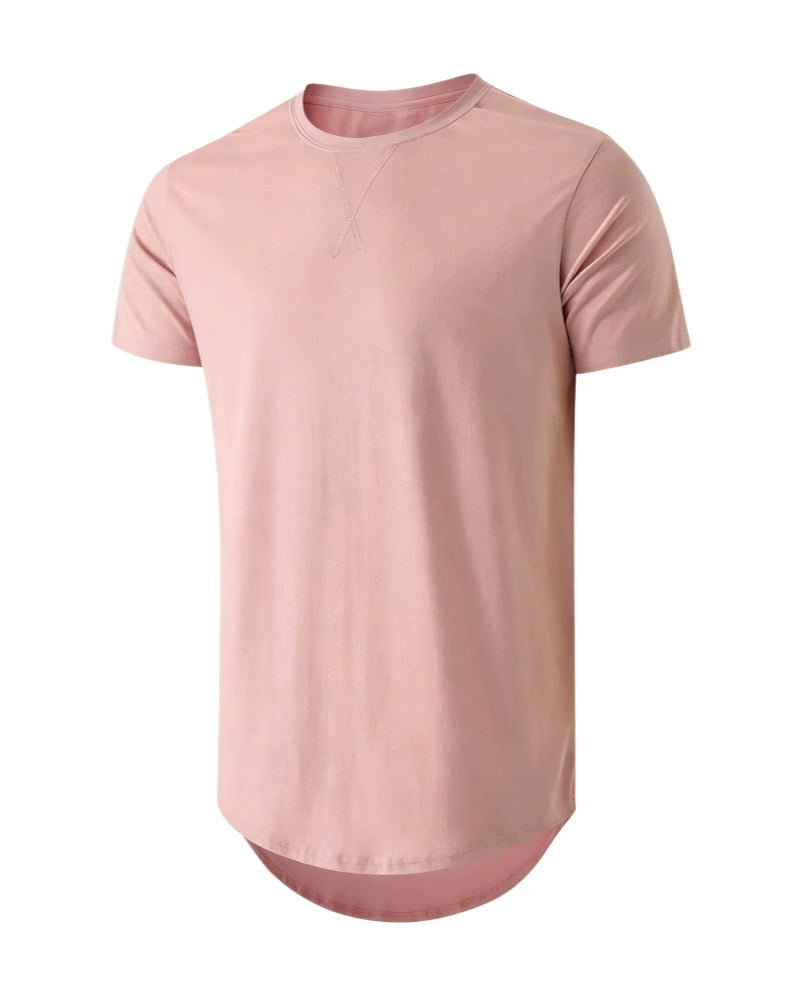 S-4XL Men's Three-Piece Hip-Hop Style Long Pullover T-Shirt