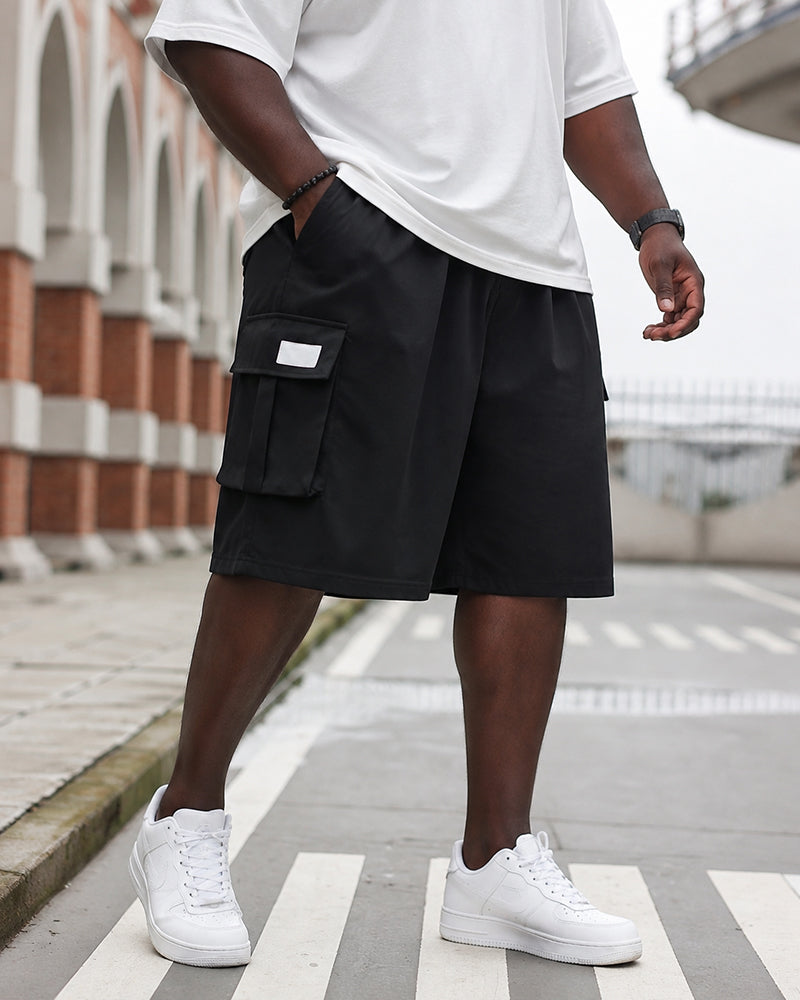 XL-9XL Plus Size Men's Casual Tooling Shorts