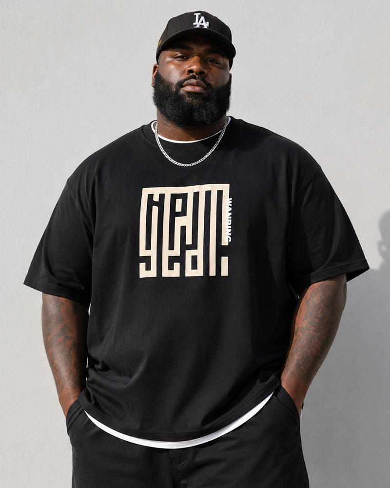 M-8XL Thin Half Sleeve Ice Silk Crewneck Tee