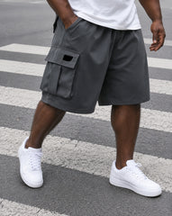 XL-9XL Plus Size Men's Casual Tooling Shorts