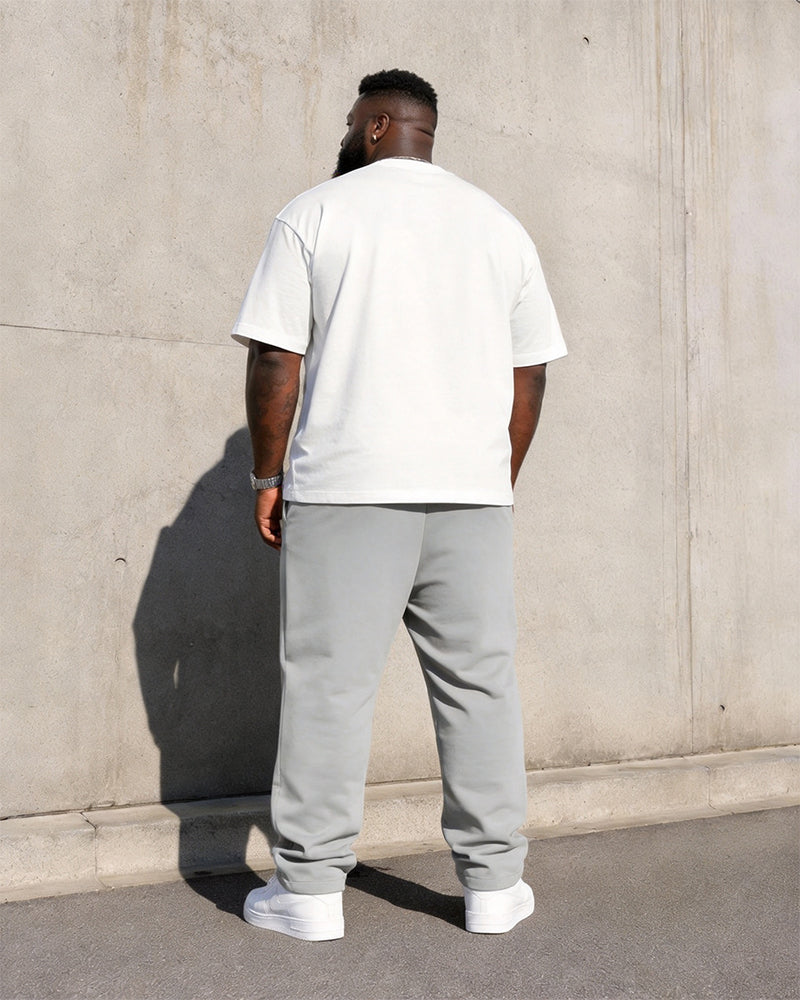 Big & Tall Men's MILANO Alphabet Print T-Shirt Pants Set
