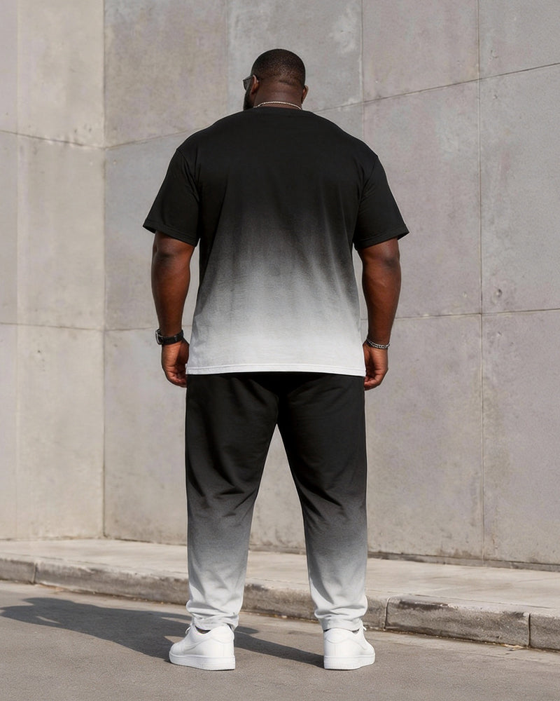 Big & Tall Men's BALANCE Gradient Print T-Shirt Pants Set