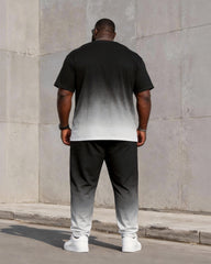 Big & Tall Men's BALANCE Gradient Print T-Shirt Pants Set
