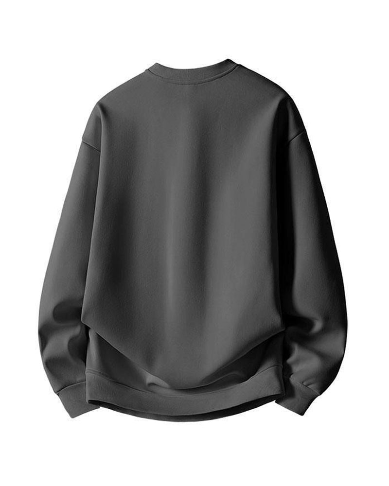 M-8XL Plus Size Crewneck Sweatshirt Plus Size