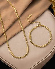 Round Bead Agate Geometric Element Pendant Bracelet