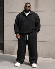 M-8XL Spring And Autumn Leisure Sports Suit Two-piece Set