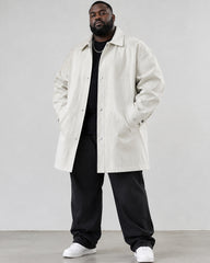 L-9XL Plus Size American Casual Coat Mid-length Coat