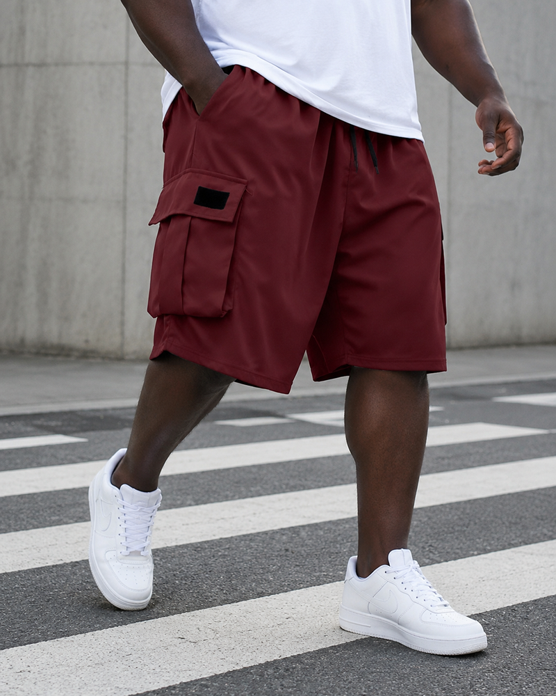XL-9XL Plus Size Men's Casual Tooling Shorts