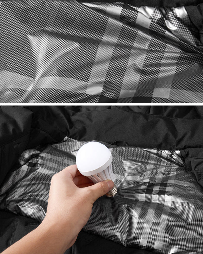 Big & Tall Men's Graphene Down Hooded Cotton-padded Jacket Coat L-6XL